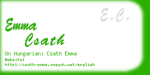 emma csath business card